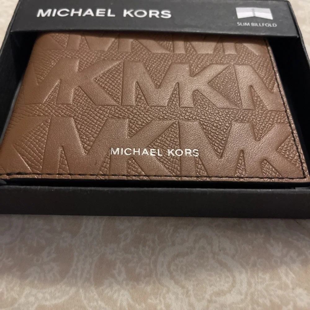 Michael‎ Kors Men's Andy Slim Billfold Leather Wallet  New in Box with Tags
